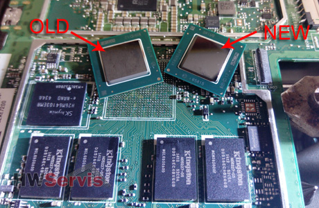 Výměna vadného CPU na Acer aspire Switch